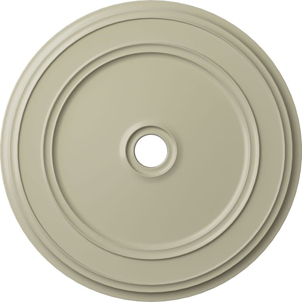 Ekena Millwork Classic Ceiling Medallion (Fits Canopies up to 5 1/2"), 41 1/8"OD x 4"ID x 2 1/8"P, Clear Yellow CM41CLCYF - main